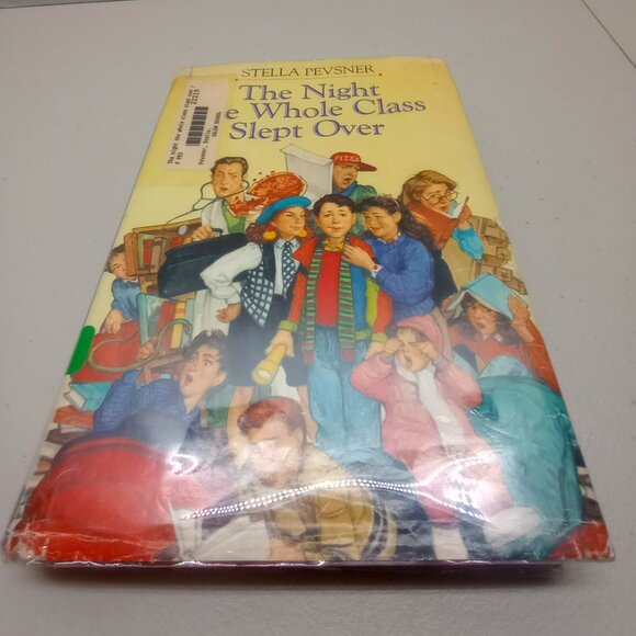Vintage Kids Book The Night the Whole Class Slept Over by Stella Pevsner 90s Rea - Picture 1 of 7